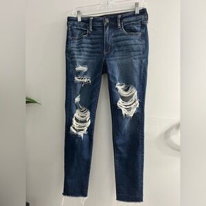 American eagle women’s distressed jeggings super stretch